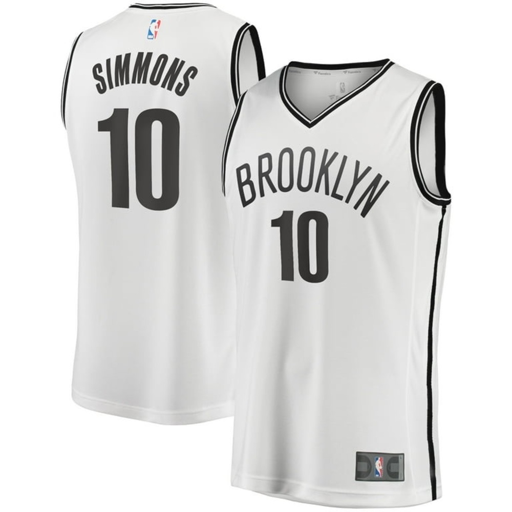 Brooklyn Nets Boy’s White Basketball Jersey~#10 Ben Simmons~Youth XL~NWOT~$56